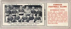 1963-64 Ty-Phoo Famous Football Clubs 1st Series (Packet) #20 Rotherham United Front