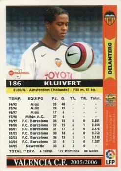 2005-06 Mundicromo Las Fichas de la Liga 2006 #186 Kluivert Back