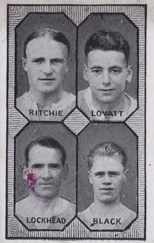 1930 Barratt & Co. Football Teams - 1st Division #NNO George Ritchie / Harry Lovatt / Arthur Lochhead / Adam Black Front
