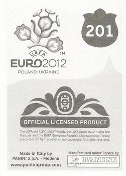 2012 Panini UEFA Euro 2012 Stickers - German #201 Anders Lindegaard Back