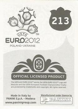 2012 Panini UEFA Euro 2012 Stickers - German #213 Niki Zimling Back