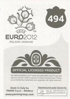 2012 Panini UEFA Euro 2012 Stickers - German #494 Rio Ferdinand Back