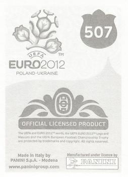 2012 Panini UEFA Euro 2012 Stickers - German #507 Danny Welbeck Back