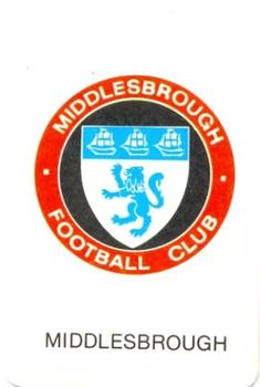 1979 K Soccer Club Crests #NNO Middlesbrough Front