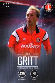 2015-16 Charlton Athletic F.C. 110-Year Anniversary Card Collection #36 Steve Gritt Front