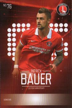 2015-16 Charlton Athletic F.C. 110-Year Anniversary Card Collection #76 Patrick Bauer Front