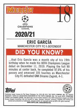 2020-21 Merlin Chrome UEFA Champions League #18 Eric García Back