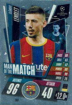 2020-21 Topps Chrome Match Attax UEFA Champions League #183 Clement Lenglet Front