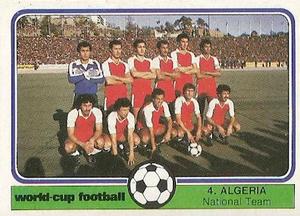 1982 Monty Gum World Cup Football #4 Algeria team Front