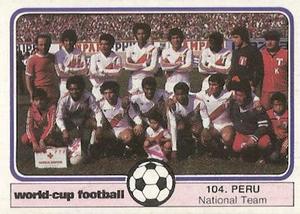 1982 Monty Gum World Cup Football #104 Peru team Front