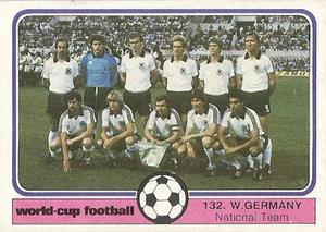 1982 Monty Gum World Cup Football #132 West Germany team Front