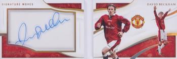 2020 Panini Immaculate Collection - Signature Moves Autograph Booklets Gold #SMA-DB David Beckham Front