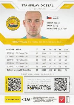 2020-21 SportZoo Fortuna:Liga #061 Stanislav Dostal Back