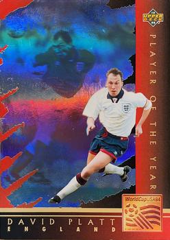1994 Upper Deck World Cup Contenders French/Dutch - Player of the Year #WC3 David Platt Front