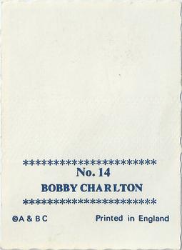 1969-70 A&BC Crinkle Cut Photographs #14 Bobby Charlton Back