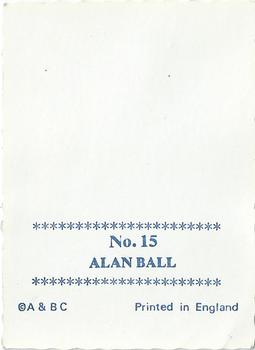 1969-70 A&BC Crinkle Cut Photographs #15 Alan Ball Back