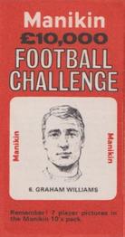 1969 J.R. Freeman Manikin Football Challenge #6 Graham Williams Front