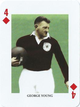 2000 Offason Football Playing Cards #4♦ George Young Front