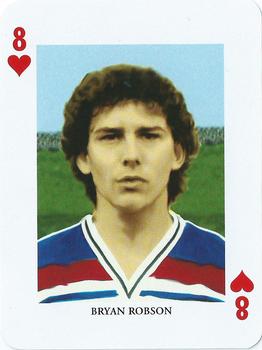 2000 Offason Football Playing Cards #8♥ Bryan Robson Front