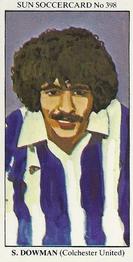 1978-79 The Sun Soccercards #398 Steve Dowman Front