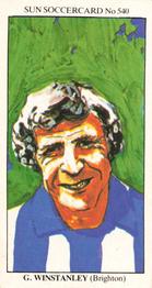 1978-79 The Sun Soccercards #540 Graham Winstanley Front