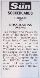 1978-79 The Sun Soccercards #838 Ross Jenkins Back