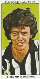 1978-79 The Sun Soccercards #858 Frank McGarvey Front