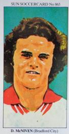 1978-79 The Sun Soccercards #865 David McNiven Front