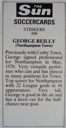 1978-79 The Sun Soccercards #899 George Reilly Back