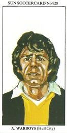 1978-79 The Sun Soccercards #928 Alan Warboys Front