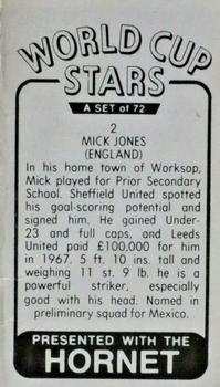 1970 D.C. Thomson World Cup Stars #2 Mick Jones Back