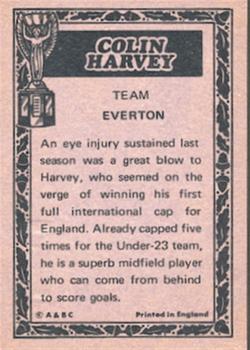 1969-70 A&BC Chewing Gum World Cup Giant Posters - A&BC World Cup Footballers #NNO Colin Harvey Back