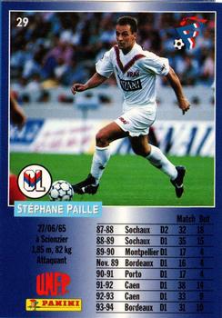 1994-95 Panini UNFP #29 Stephane Paille Back
