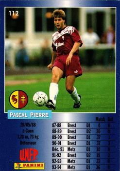 1994-95 Panini UNFP #112 Pascal Pierre Back