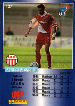 1994-95 Panini UNFP #127 Patrick Blondeau Back