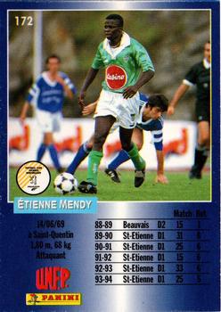 1994-95 Panini UNFP #172 Etienne Mendy Back