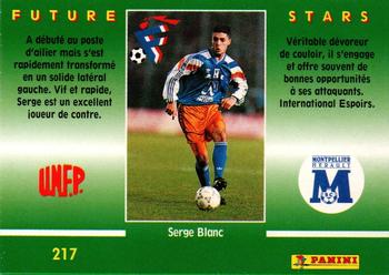 1994-95 Panini UNFP #217 Serge Blanc Back