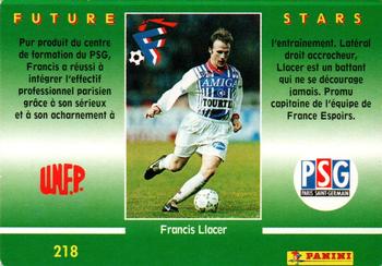 1994-95 Panini UNFP #218 Francis Llacer Back