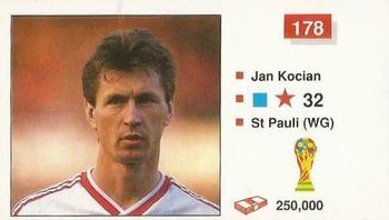 1990 Merlin The World Cup Sticker Collection Italia 1990 #178 Jan Kocian Front