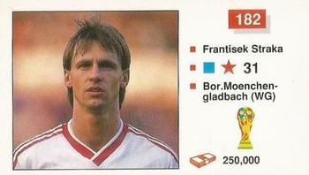 1990 Merlin The World Cup Sticker Collection Italia 1990 #182 Frantisek Straka Front