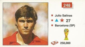 1990 Merlin The World Cup Sticker Collection Italia 1990 #248 Julio Salinas Front