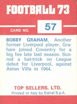 1972-73 Panini Top Sellers #57 Bobby Graham Back