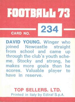 1972-73 Panini Top Sellers #234 David Young Back