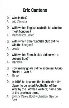 2002 Paul Lamond Games Football Trivia #NNO Eric Cantona Back