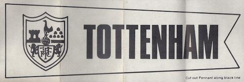 1968-69 A&BC Chewing Gum - Team Pennants #NNO Tottenham Hotspur Front