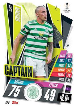 2020-21 Topps Match Attax UEFA Champions League Extra - Captain #CP8 Scott Brown Front