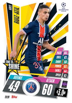 2020-21 Topps Match Attax UEFA Champions League Extra - Time to Shine #TS20 Kays Ruiz-Atil Front
