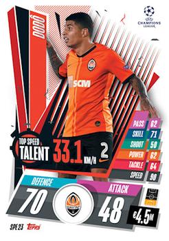 2020-21 Topps Match Attax UEFA Champions League Extra - Top Speed Talent #SPE23 Dodo Front