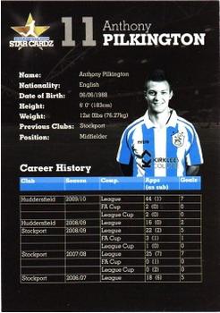 2010-11 Star Cardz Huddersfield Town #11 Anthony Pilkington Back