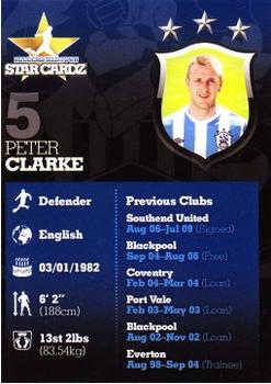 2012-13 Huddersfield Town Star Cardz #5 Peter Clarke Back